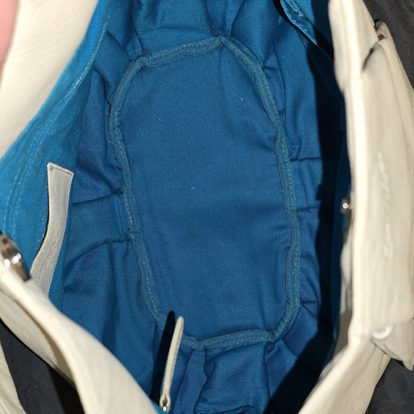 Calvin Klein White Leather Hobo Bag